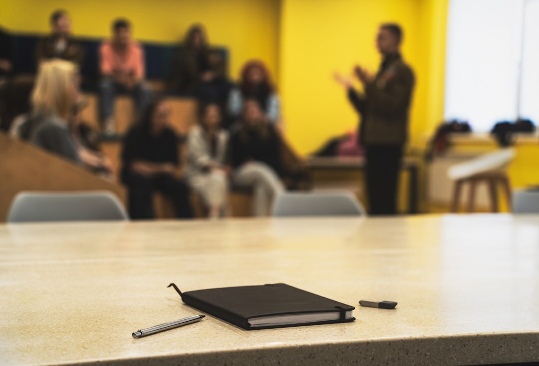 Modern workshop room with participants